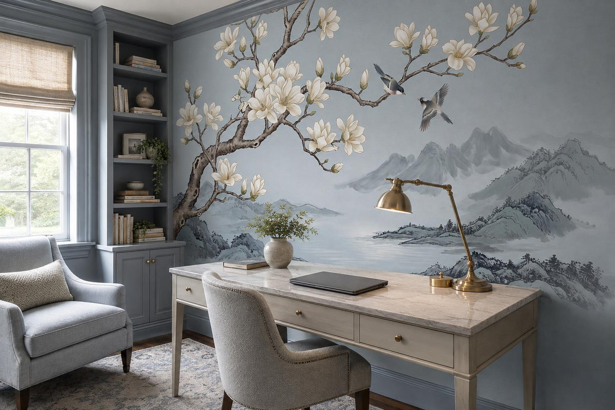 custom botanical neutral kids room self adhesive removable non woven vinyl wallp scene
