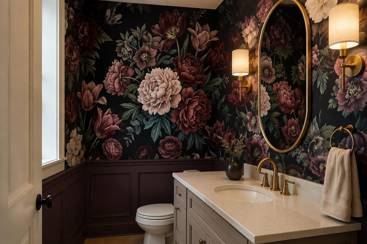 custom botanical neutral kids room stick on removable non woven vinyl wallpaper  scene