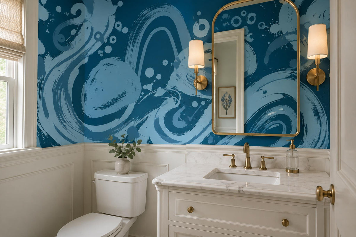 custom botanical neutral kids room stick on removable non woven vinyl wallpaper  scene