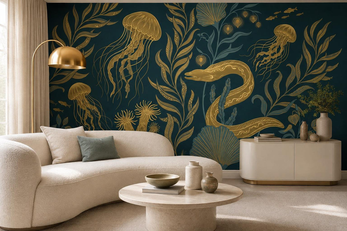 custom botanical neutral living room peel and stick removable non woven vinyl wa scene