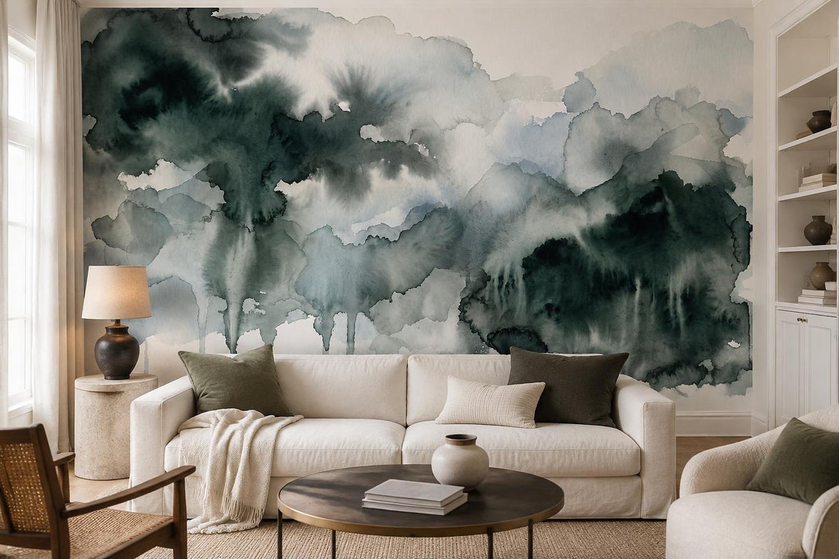 custom botanical neutral living room peel and stick removable non woven vinyl wa scene