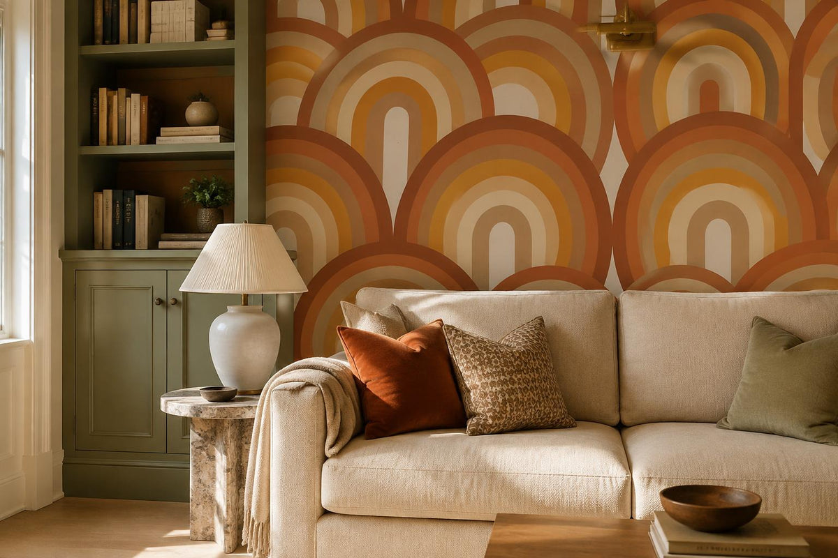 custom botanical neutral living room peel and stick removable non woven vinyl wa scene