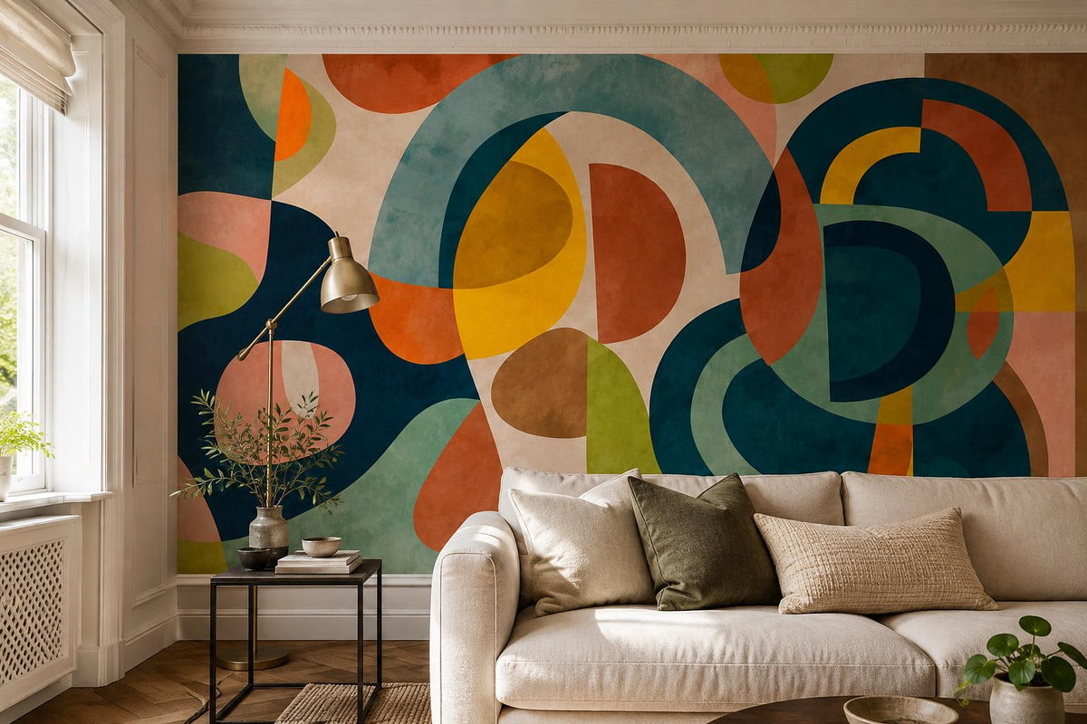 custom botanical neutral living room peel and stick removable non woven vinyl wa scene