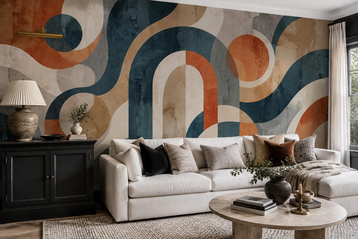 custom botanical neutral living room peel and stick removable non woven vinyl wa scene