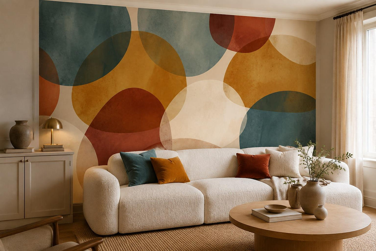 custom botanical neutral living room self adhesive removable non woven vinyl wal scene