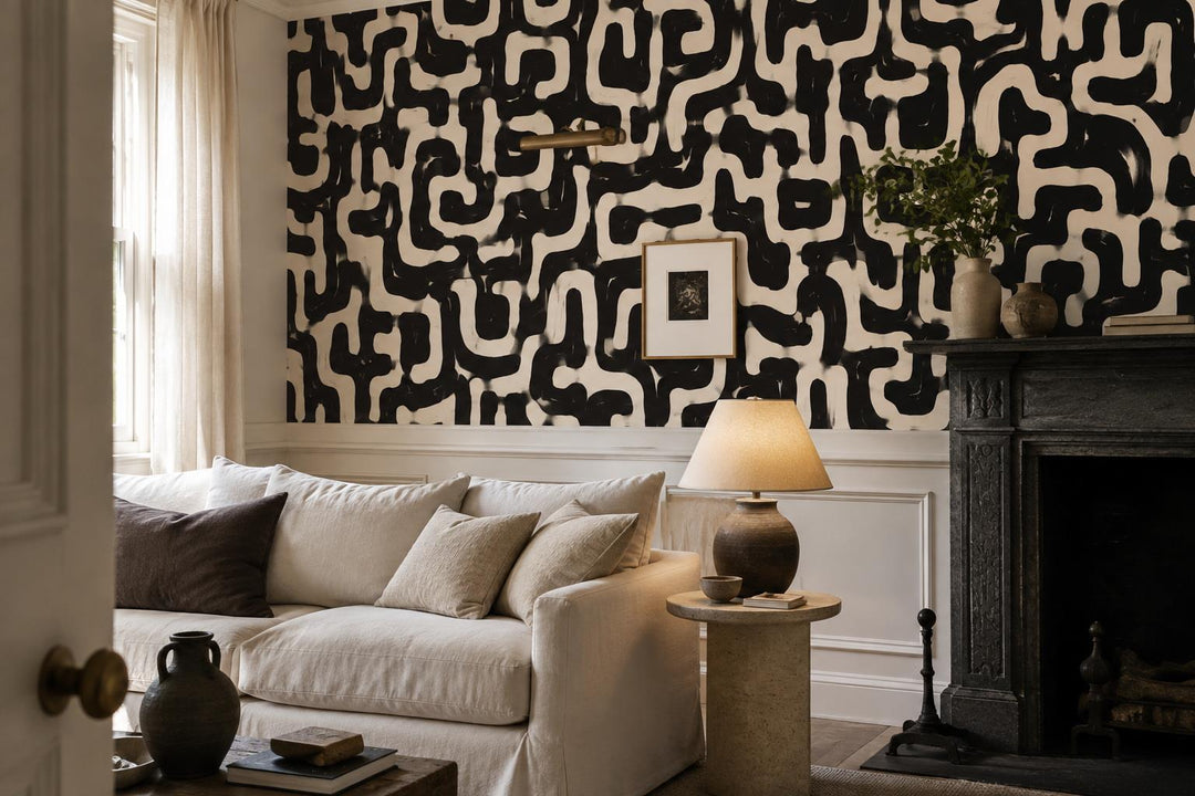 custom botanical neutral living room self adhesive removable non woven vinyl wal scene