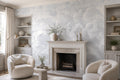 Grey Pale Cloud Forms Wallpaper Mural