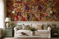 Multicolour Flower Heads For Floral Wallpaper Mural