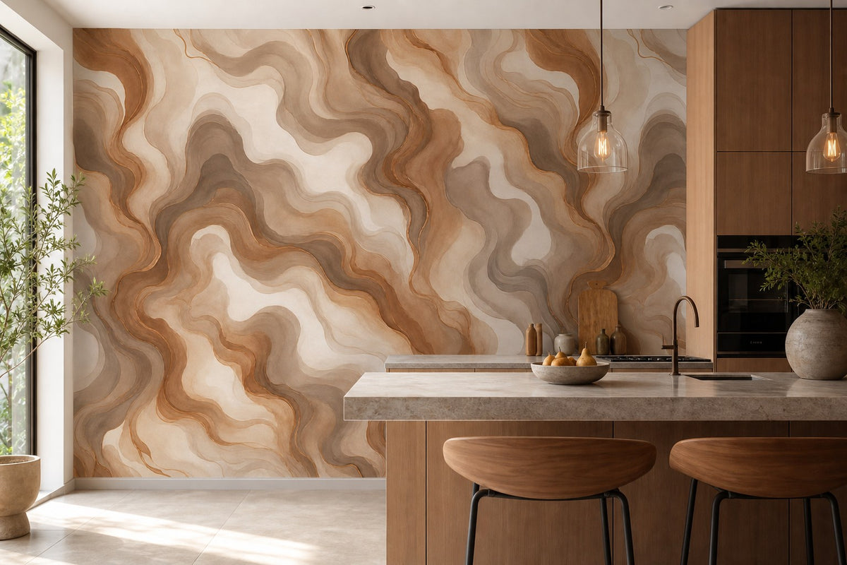 Bronze Smoke Wallpaper Mural product view