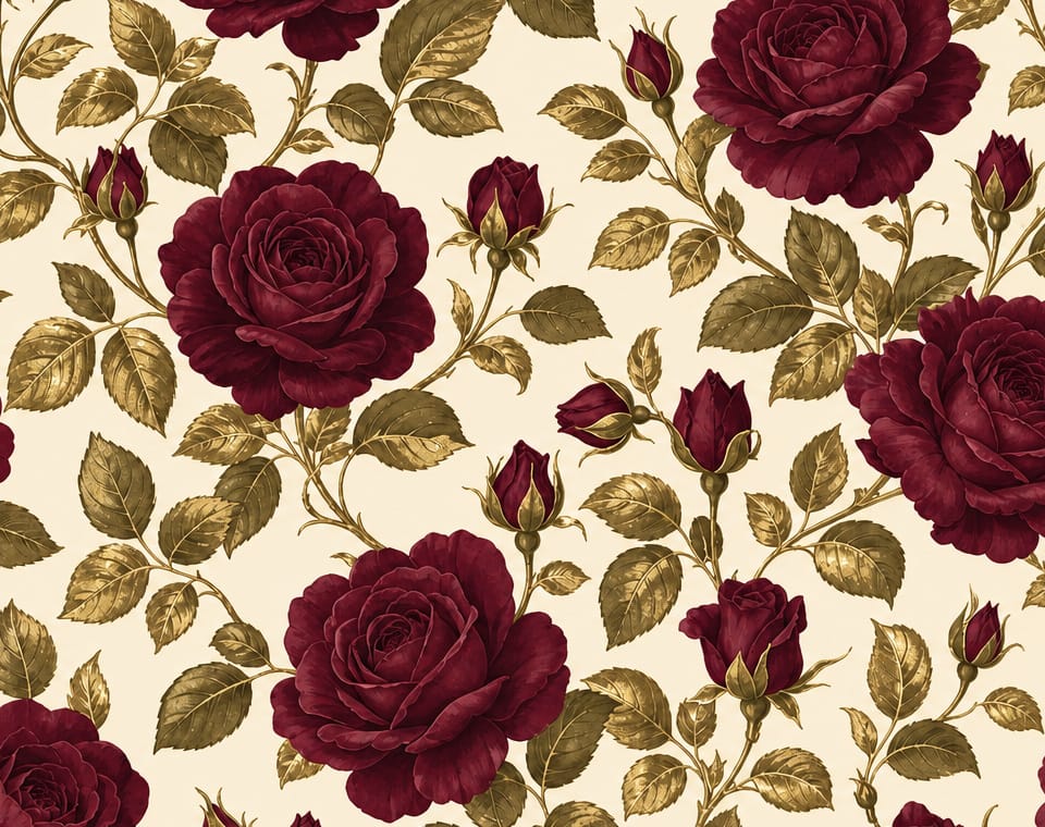 Burgundy Design Wallpaper Mural product view