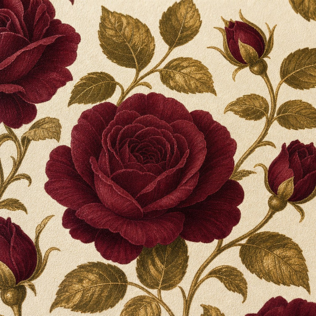 Burgundy Design Wallpaper Mural product view