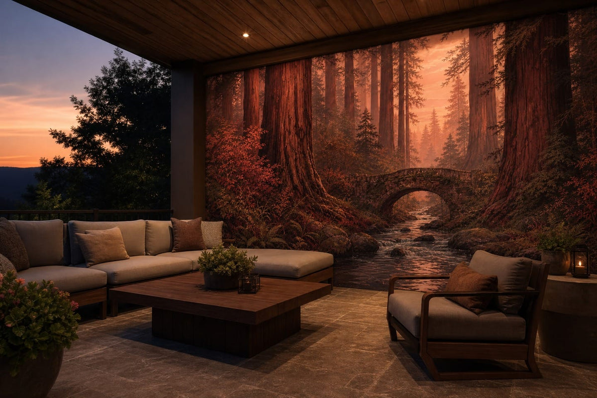Burgundy Design Wallpaper Mural product view