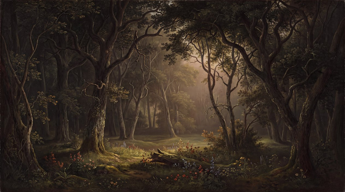 custom calm dark forest wallpaper mural main image stick on non woven removable vinyl