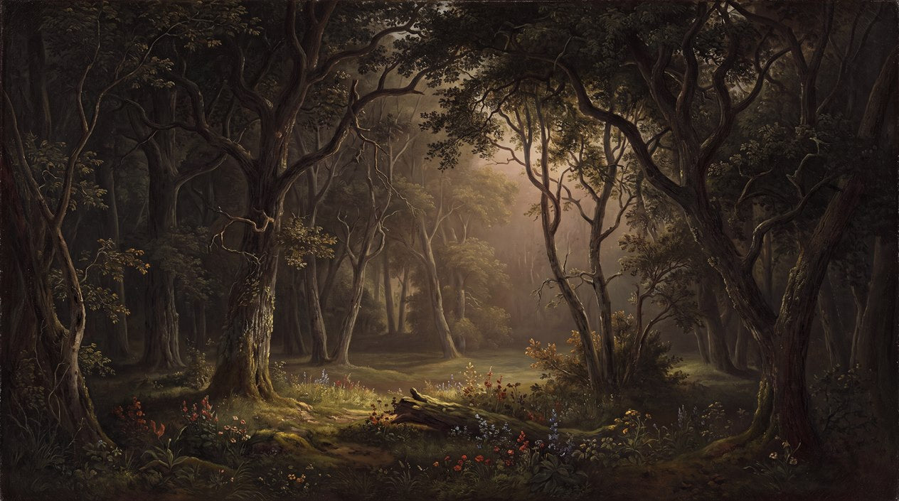 Twilight Purple Woodland Wallpaper Mural