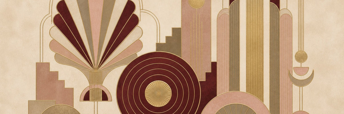 Art Deco Champagne Bar Wallpaper Mural product view