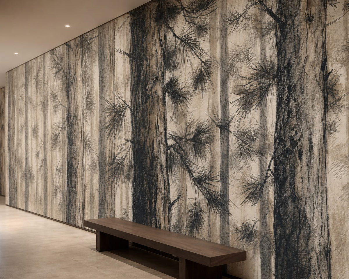 Charcoal Design Wallpaper Mural product view
