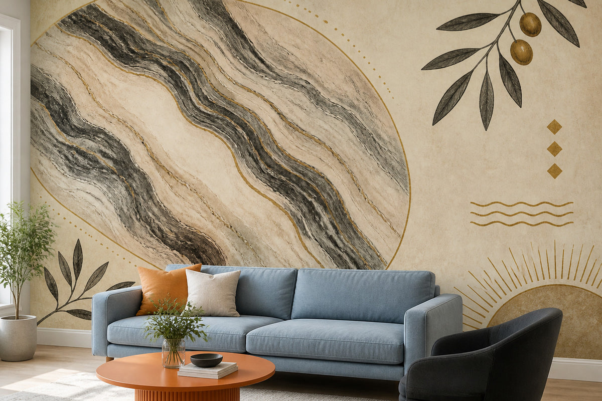 Charcoal Design Wallpaper Mural product view
