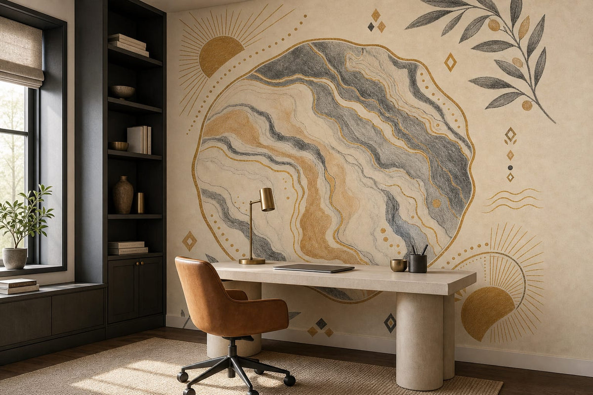 Charcoal Design Wallpaper Mural product view