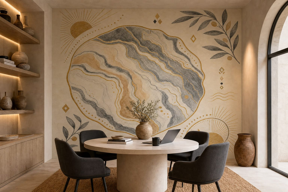 Charcoal Design Wallpaper Mural product view