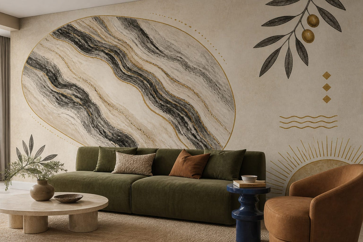 Charcoal Design Wallpaper Mural product view