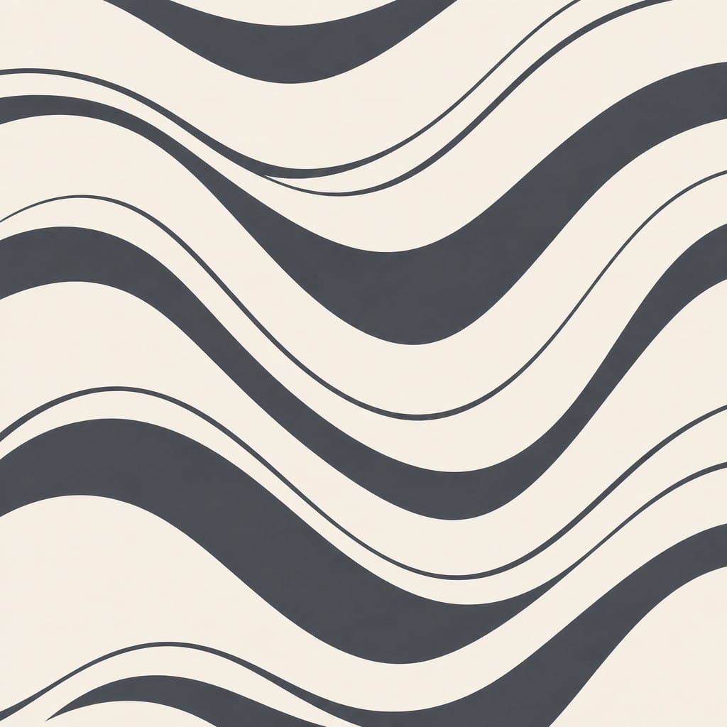 Charcoal Wave Wallpaper Mural product view