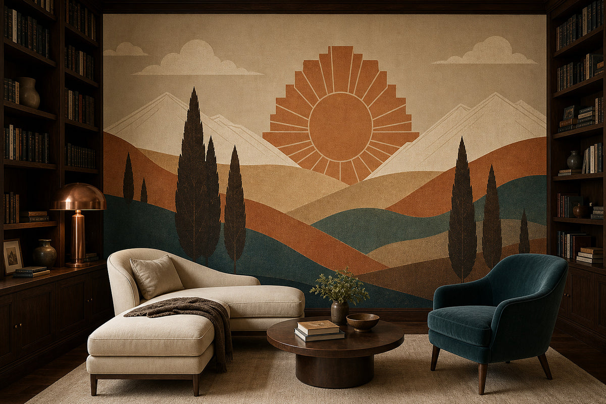 Copper Art Wallpaper Mural product view