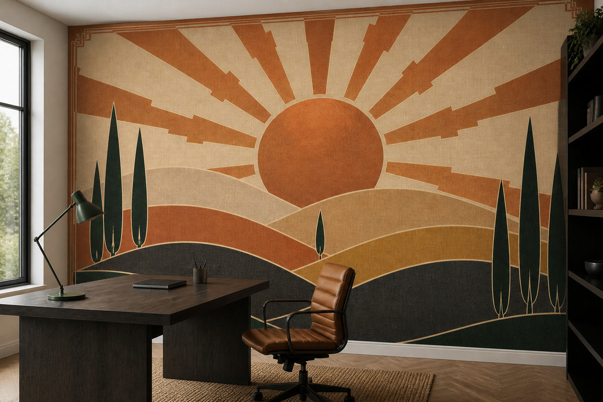 Copper Art Wallpaper Mural product view