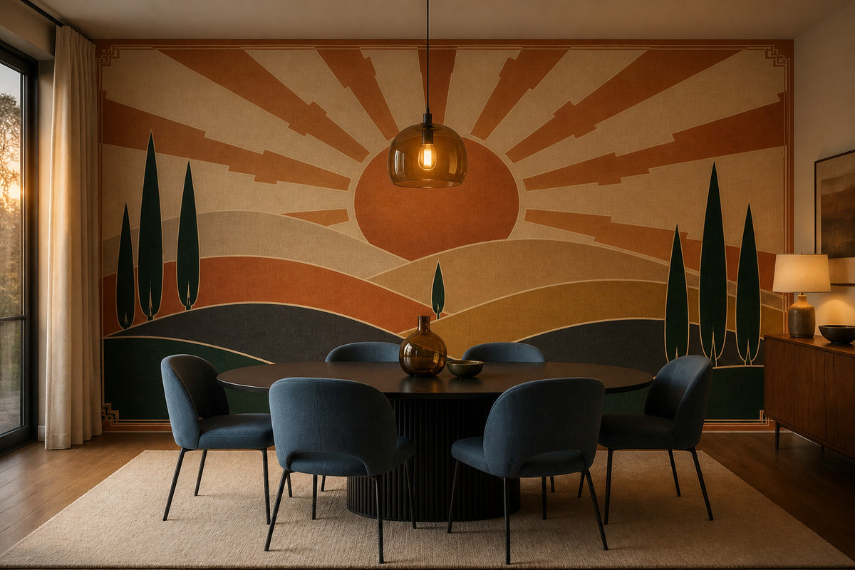 Copper Art Wallpaper Mural product view