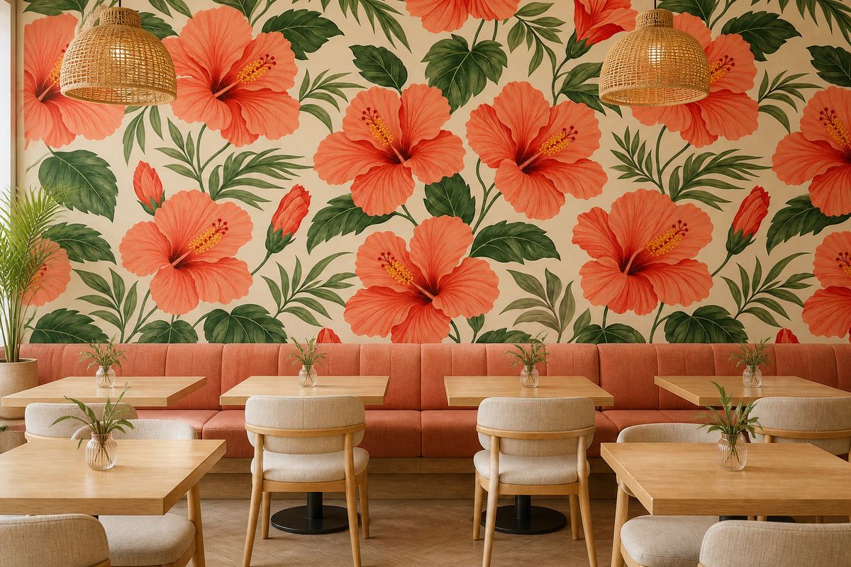 Coral Design Wallpaper Mural product view