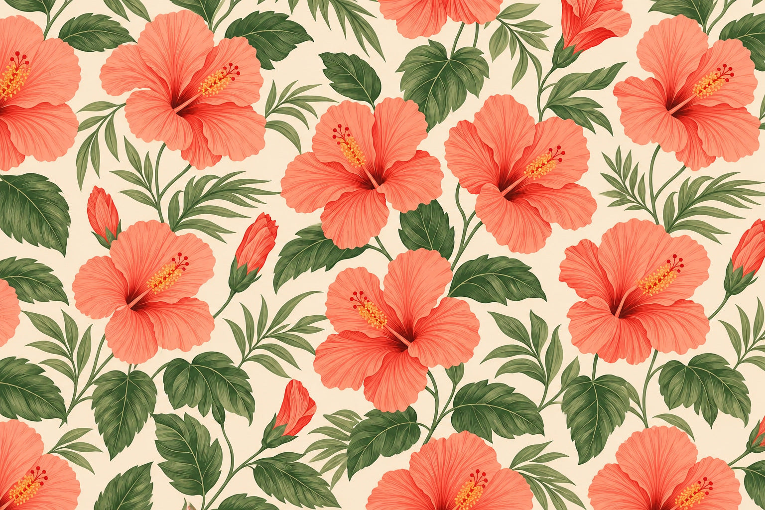 Coral Design Wallpaper Mural