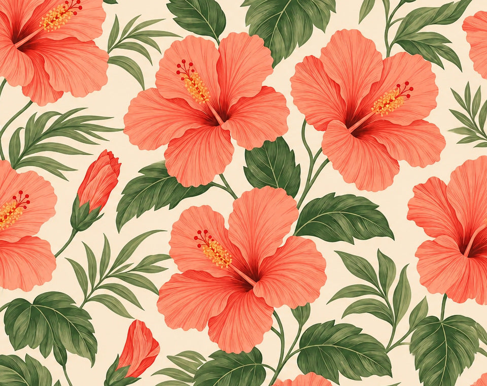 Coral Design Wallpaper Mural product view