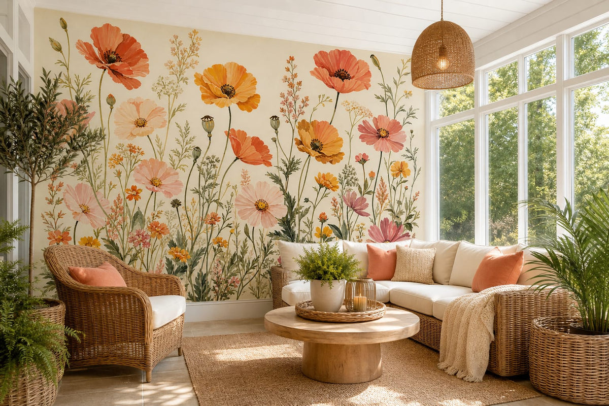 Coral Design Wallpaper Mural product view