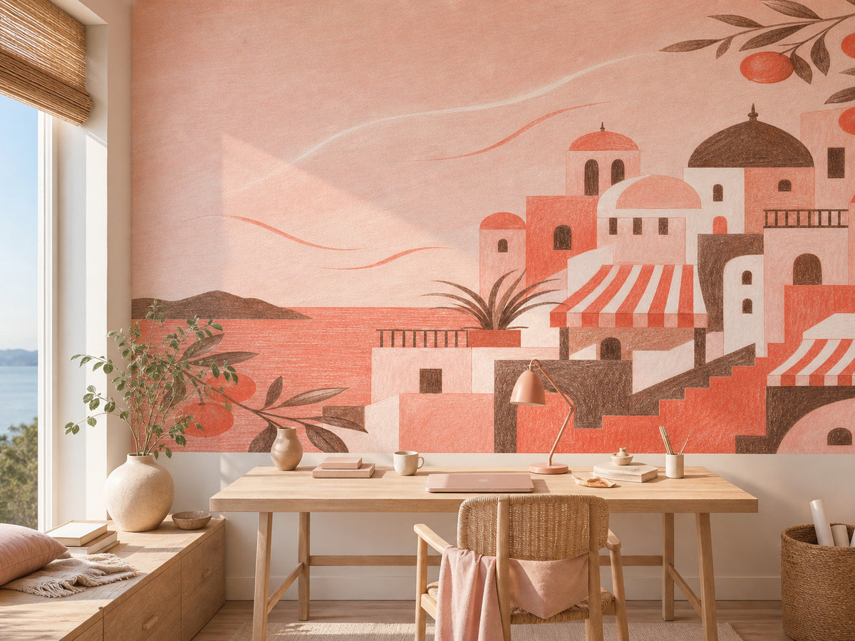 Coral Design Wallpaper Mural product view