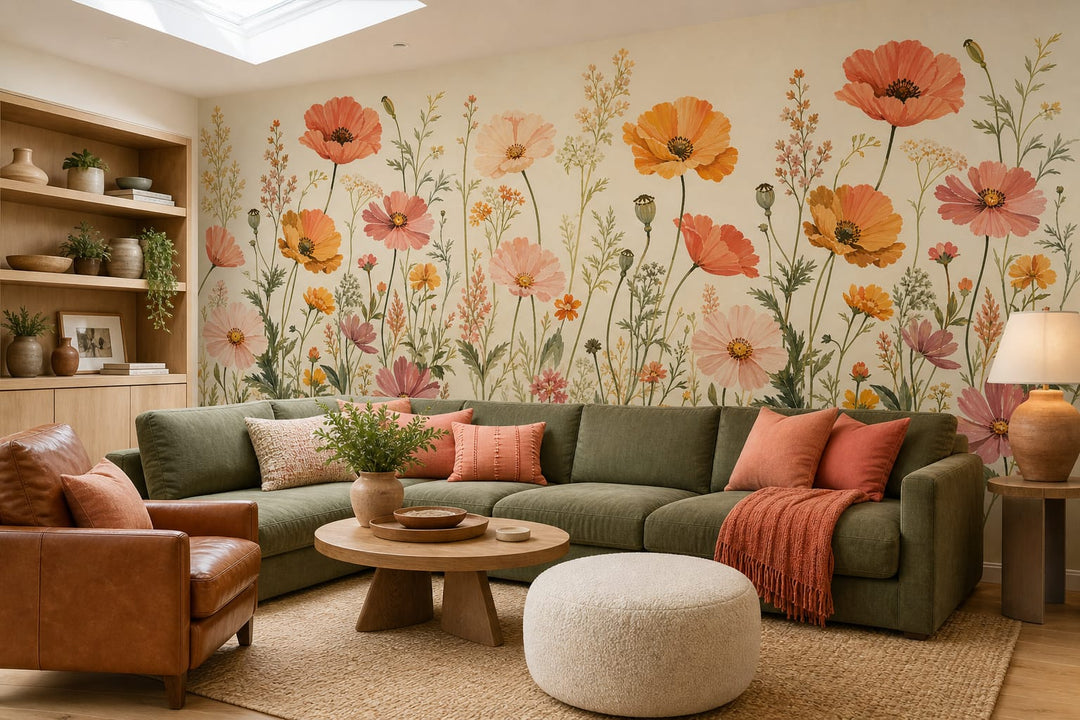 Coral Design Wallpaper Mural product view