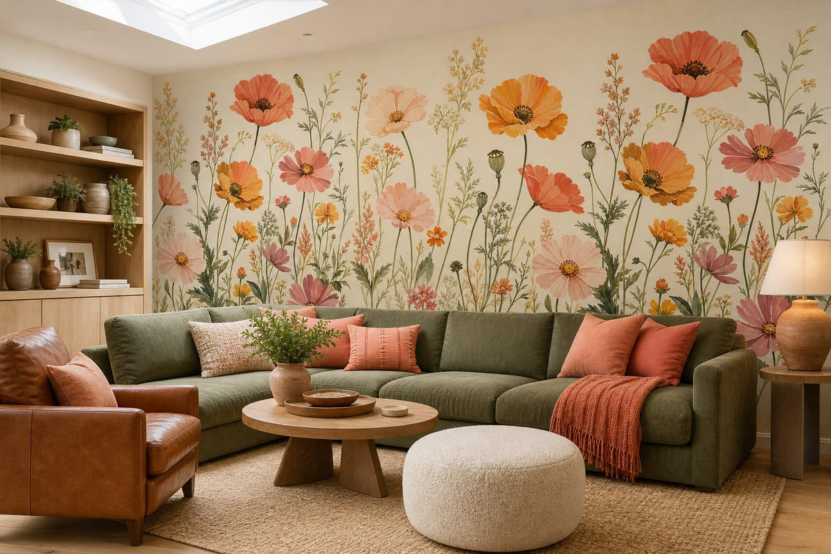 Coral Design Wallpaper Mural product view