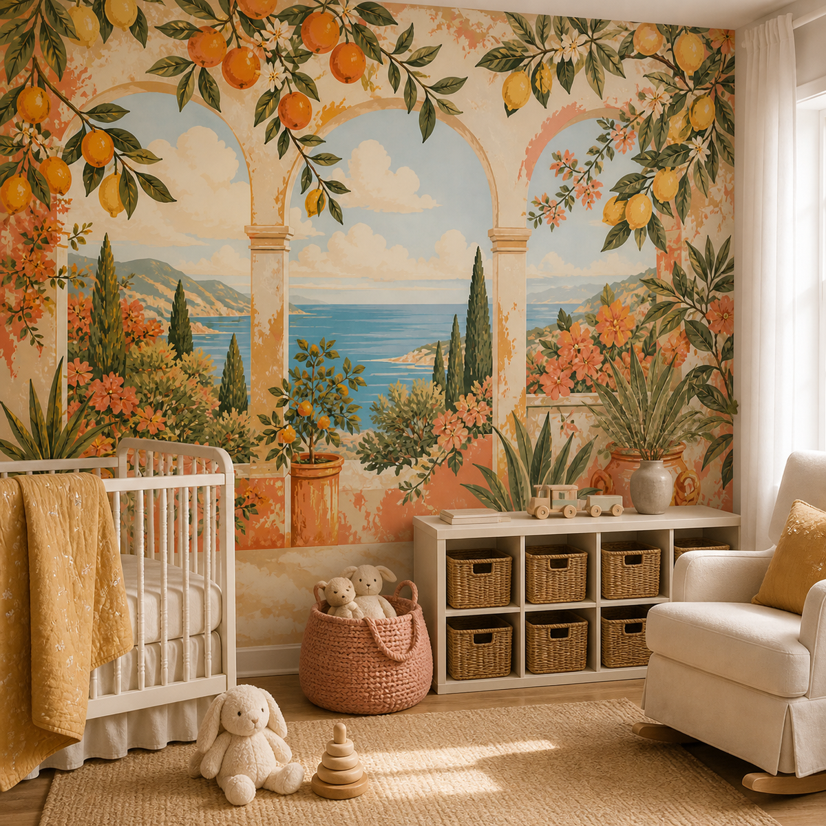 Coral Design Wallpaper Mural product view