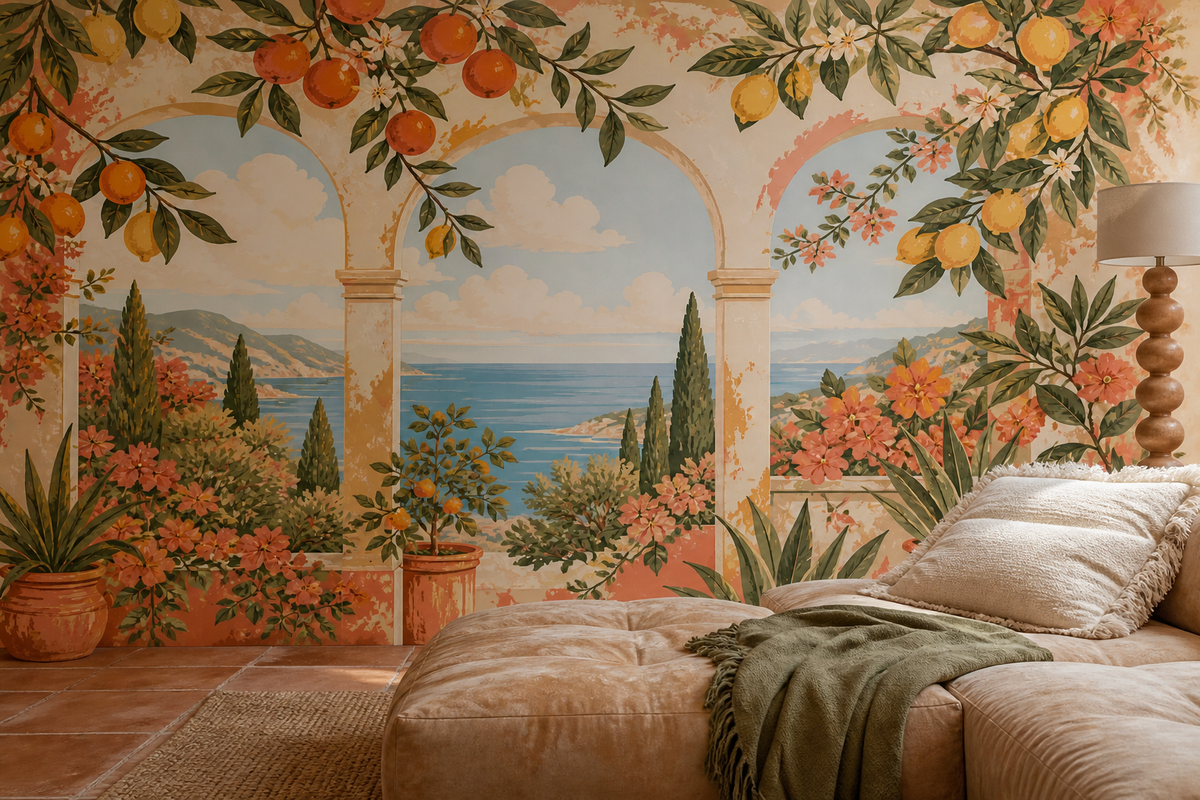 Coral Design Wallpaper Mural product view