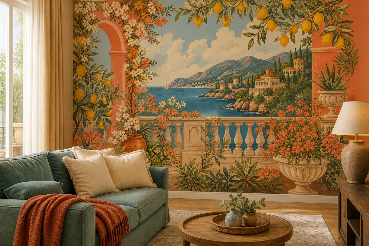 Coral Design Wallpaper Mural product view