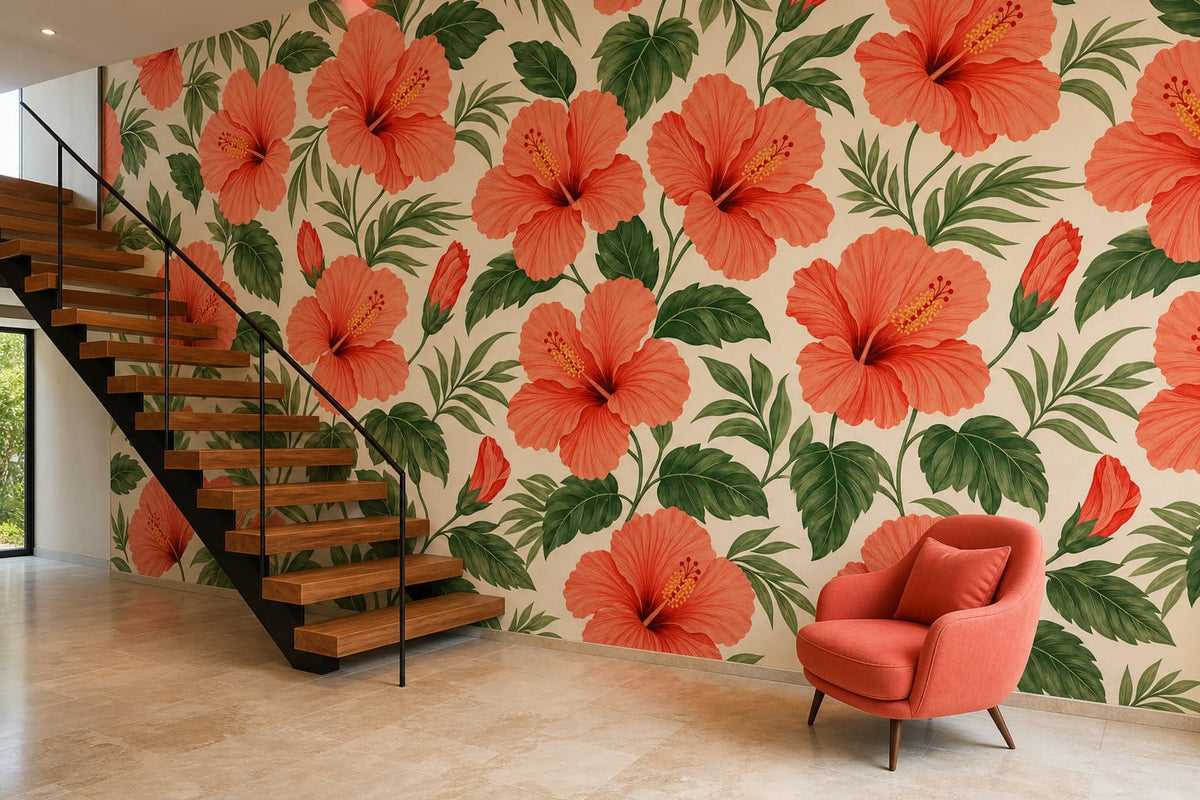 Coral Design Wallpaper Mural product view