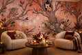 Pink Tree Halloween Wallpaper Mural