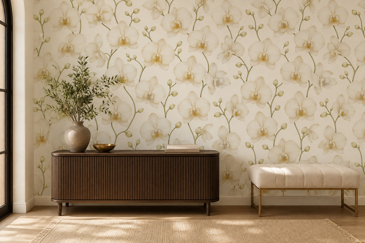 Cream Design Wallpaper Mural product view