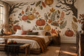 Cream Harvest Halloween Wallpaper Mural