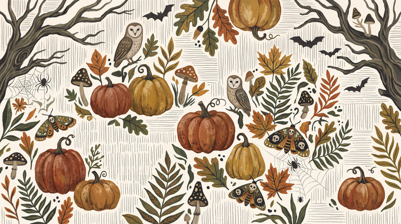 custom cream pumpkins wallpaper mural home stick on non woven vinyl removable sm