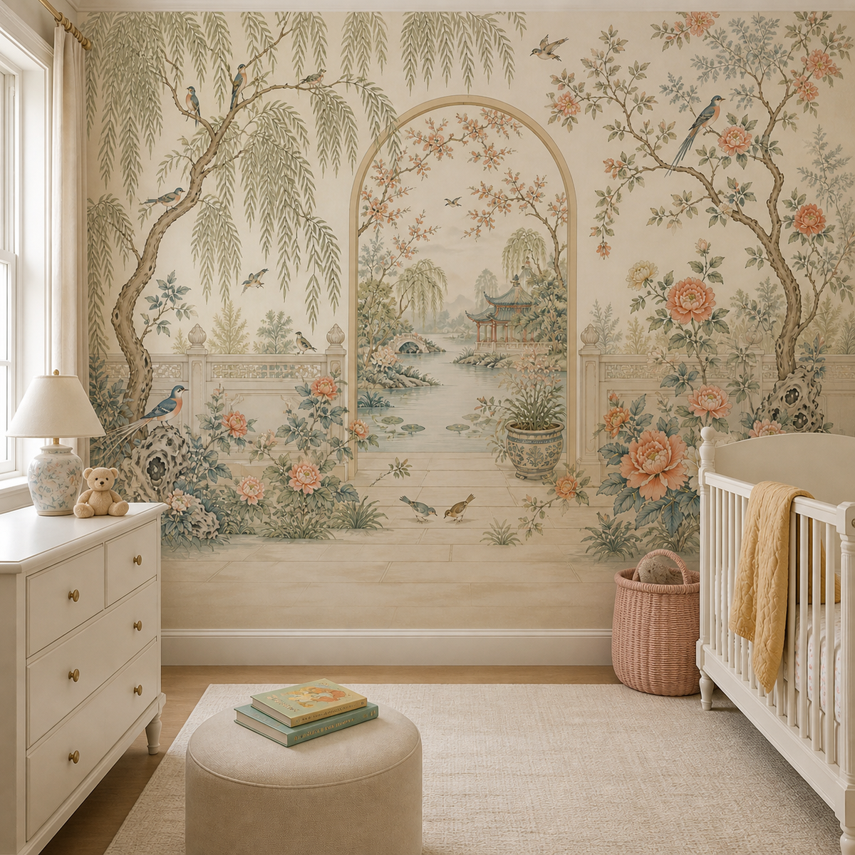 Cream Design Wallpaper Mural product view