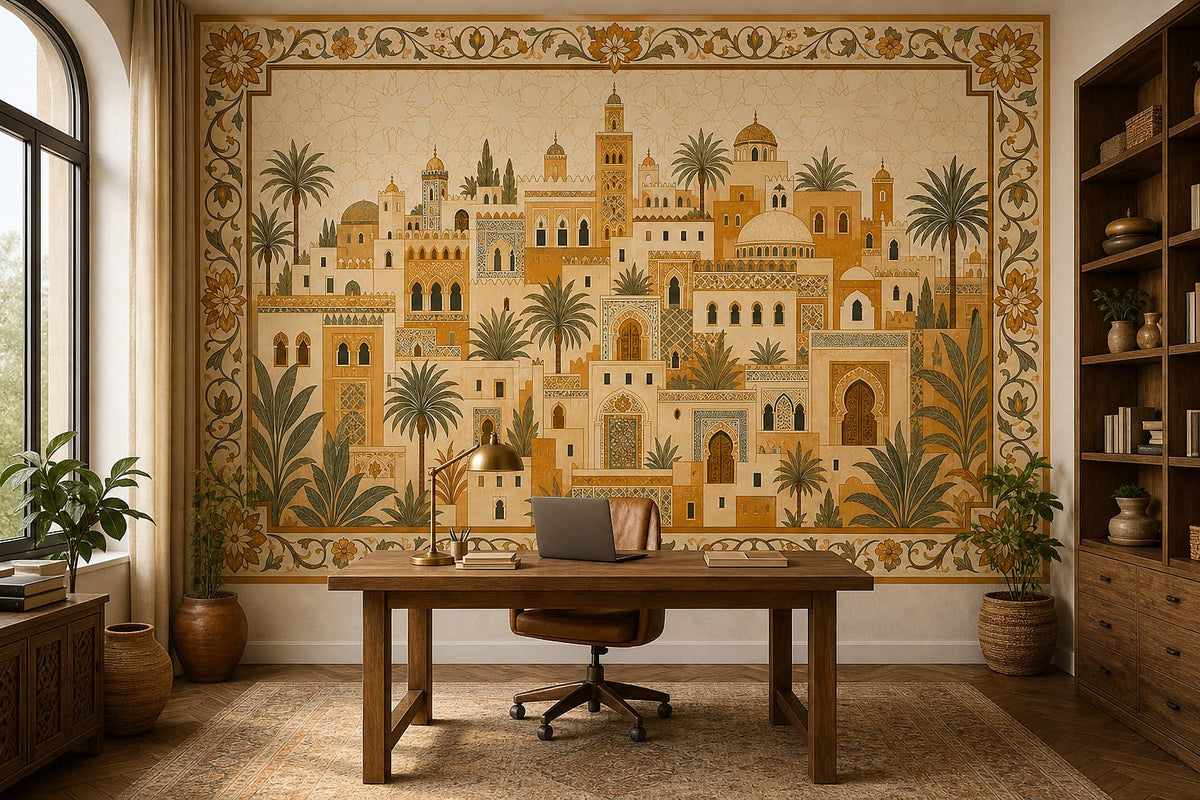 Cream Design Wallpaper Mural product view
