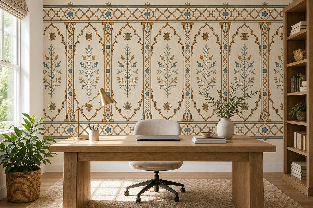 Cream Design Wallpaper Mural product view