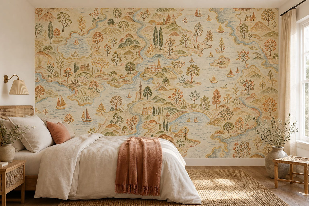 Cream Design Wallpaper Mural product view