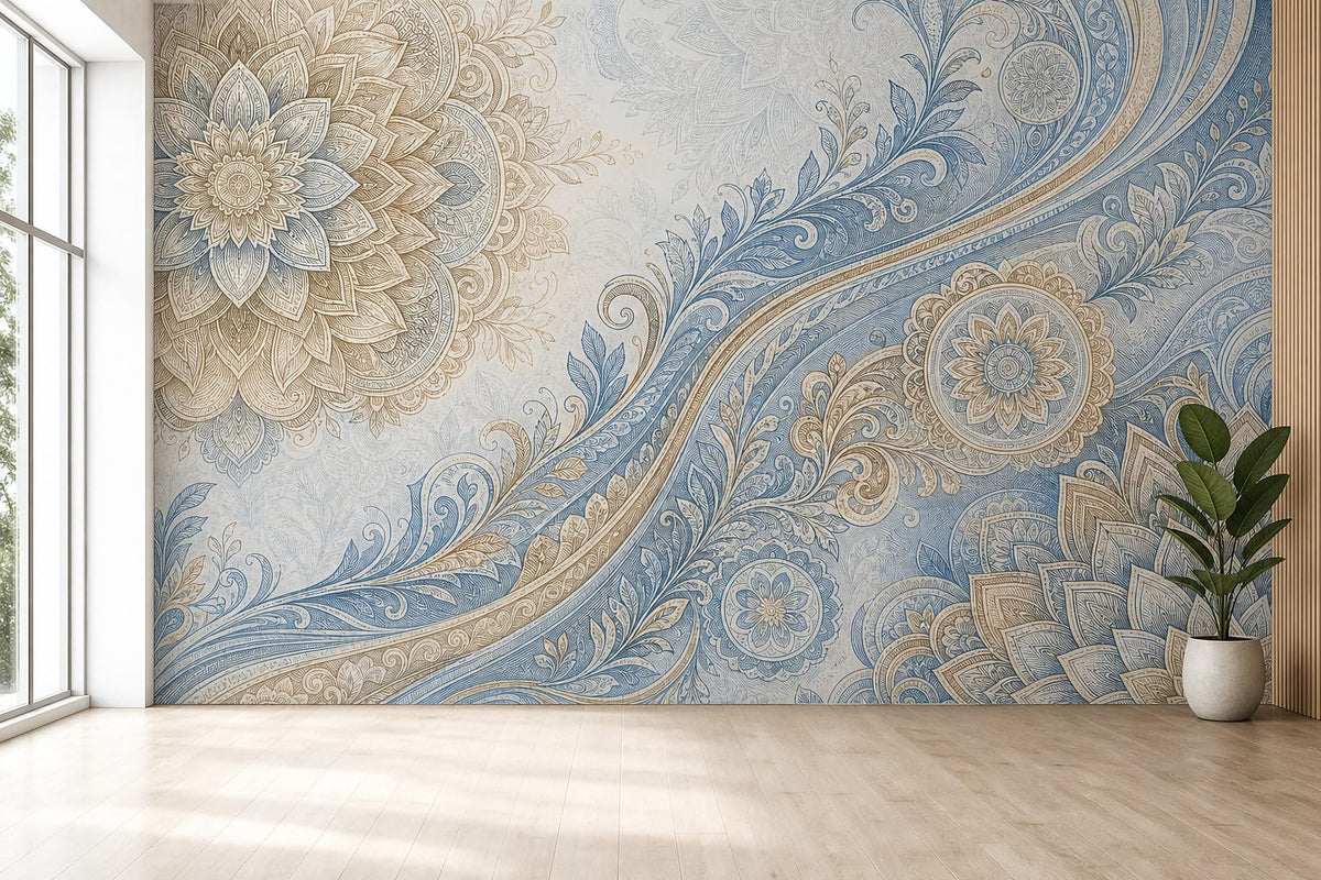 Cream Design Wallpaper Mural product view