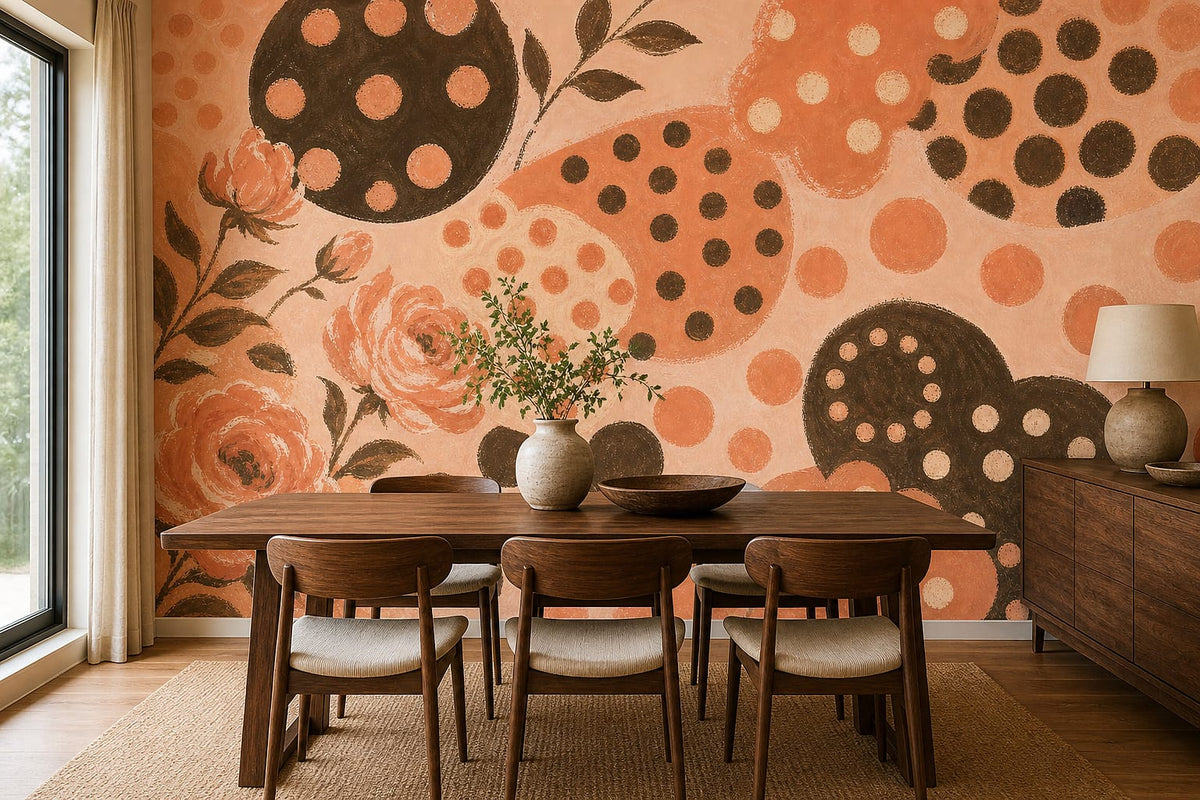 Cream Design Wallpaper Mural product view