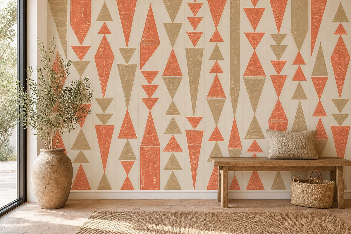 Cream Design Wallpaper Mural product view